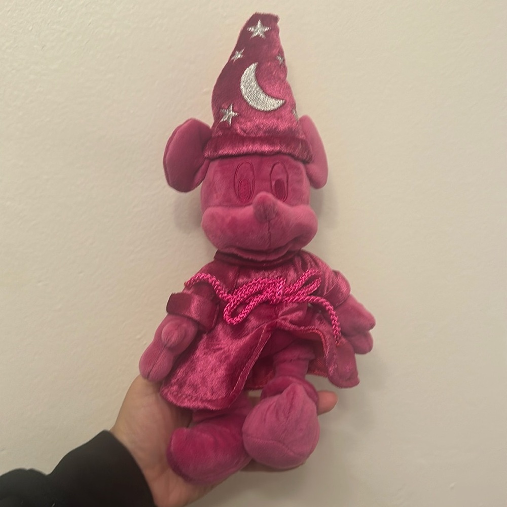 Disney Parks Ink and Paint Mystery Sorcerer Mickey Plush - PINK - Plush Only
